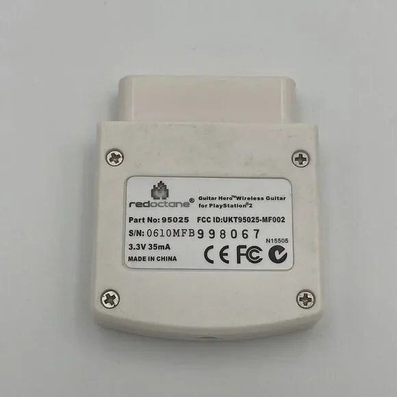 Guitar Hero Wireless Dongle Receiver White Red Octane 95025 PlayStation 2 PS2 - Picture 1 of 6